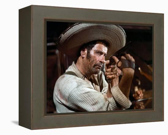 Le bon, la brute and le truand THE GOOD, THE BAD AND THE UGLY by SergioLeone with Eli Wallach, 1966-null-Framed Stretched Canvas