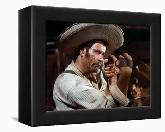 Le bon, la brute and le truand THE GOOD, THE BAD AND THE UGLY by SergioLeone with Eli Wallach, 1966-null-Framed Stretched Canvas