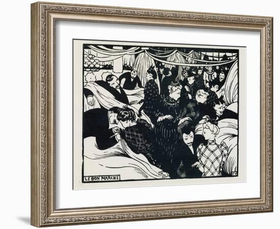 Le Bon Marche, 1893-Félix Vallotton-Framed Giclee Print