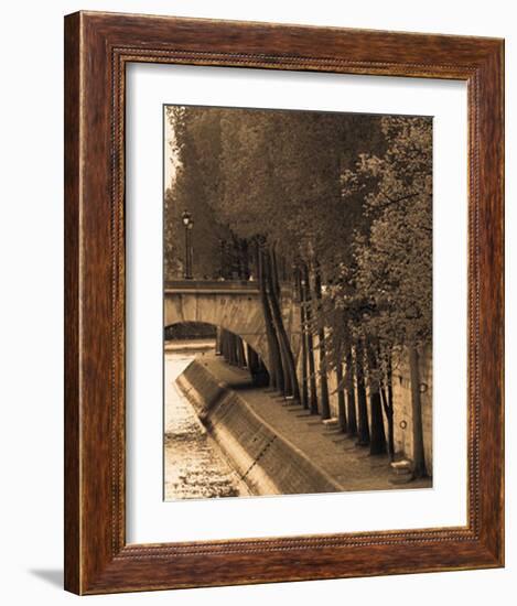 Le Bord de la Seine-Marina Drasnin Gilboa-Framed Art Print