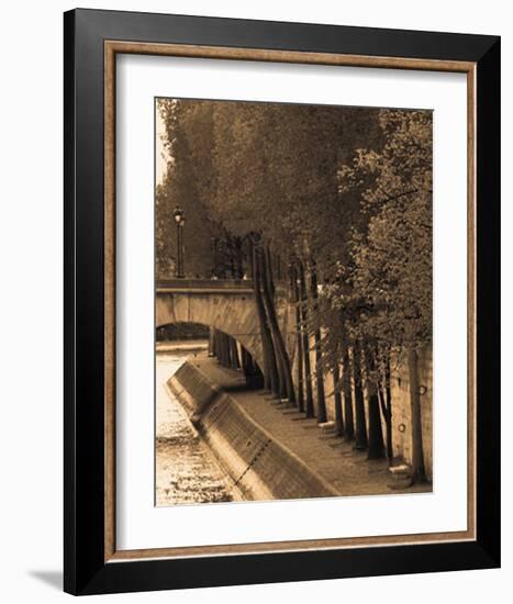 Le Bord de la Seine-Marina Drasnin Gilboa-Framed Art Print