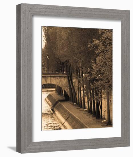 Le Bord de la Seine-Marina Drasnin Gilboa-Framed Art Print