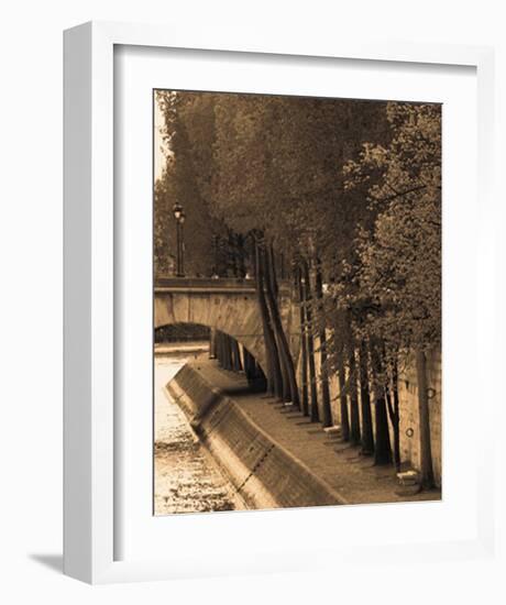 Le Bord de la Seine-Marina Drasnin Gilboa-Framed Art Print