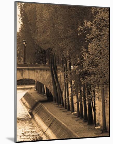 Le Bord de la Seine-Marina Drasnin Gilboa-Mounted Art Print