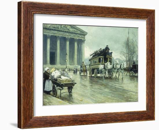 Le Boulevard a La Madeleine, Paris-Paul Fischer-Framed Giclee Print