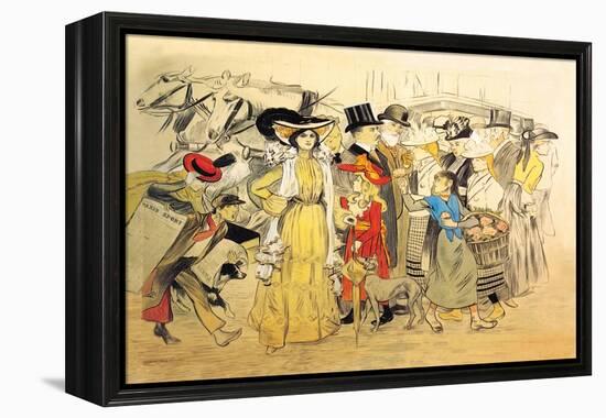 Le Boulevard, c.1900-Théophile Alexandre Steinlen-Framed Stretched Canvas