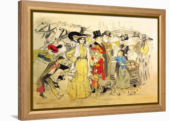 Le Boulevard, c.1900-Théophile Alexandre Steinlen-Framed Stretched Canvas