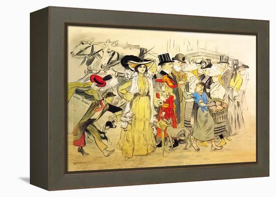 Le Boulevard, c.1900-Théophile Alexandre Steinlen-Framed Stretched Canvas