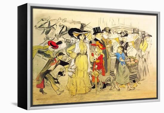 Le Boulevard, c.1900-Théophile Alexandre Steinlen-Framed Stretched Canvas