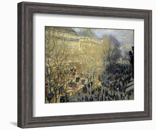 Le Boulevard Des Capucines, 1873-Claude Monet-Framed Giclee Print