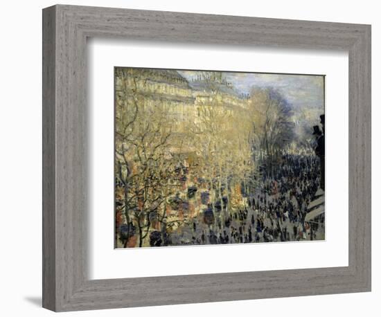 Le Boulevard Des Capucines, 1873-Claude Monet-Framed Giclee Print