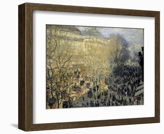 Le Boulevard Des Capucines, 1873-Claude Monet-Framed Giclee Print