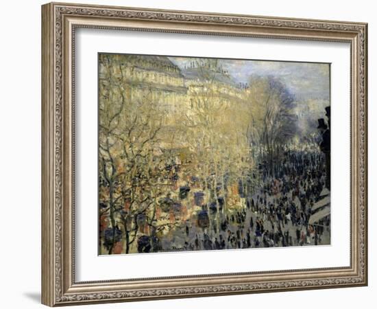 Le Boulevard Des Capucines, 1873-Claude Monet-Framed Giclee Print