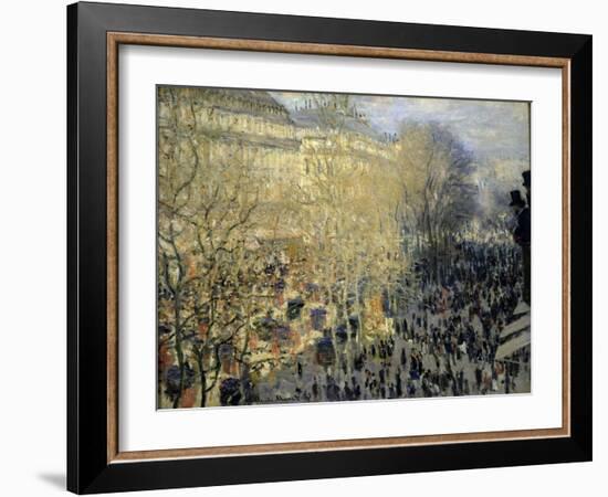 Le Boulevard Des Capucines, 1873-Claude Monet-Framed Giclee Print