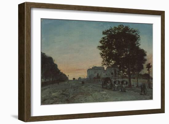 Le Boulevard Jourdan, Paris, 1865 (Oil on Canvas)-Johan-Barthold Jongkind-Framed Giclee Print