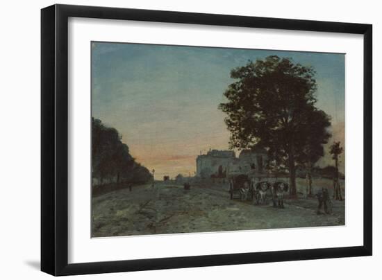 Le Boulevard Jourdan, Paris, 1865 (Oil on Canvas)-Johan-Barthold Jongkind-Framed Giclee Print