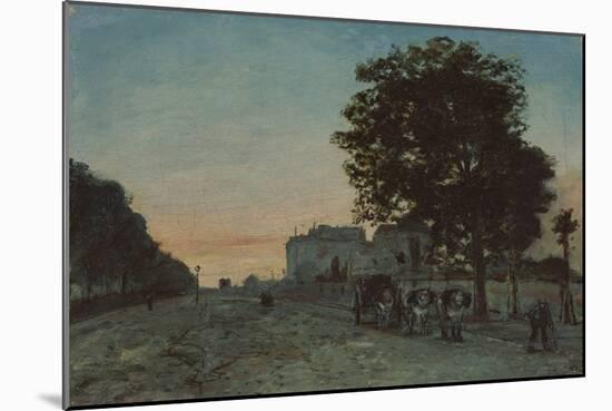 Le Boulevard Jourdan, Paris, 1865 (Oil on Canvas)-Johan-Barthold Jongkind-Mounted Giclee Print