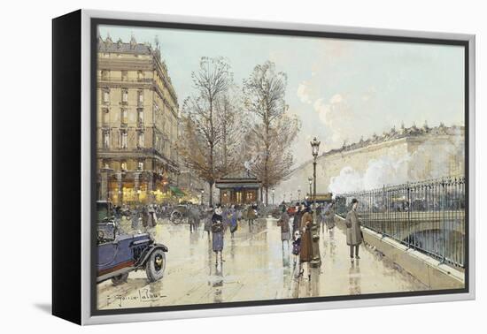 Le Boulevard Pereire, Paris-Eugene Galien-Laloue-Framed Premier Image Canvas