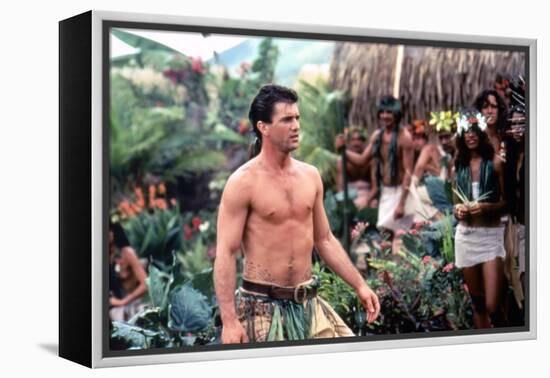 Le Bounty by Roger Donaldson with Mel Gibson, 1984 (photo)-null-Framed Stretched Canvas