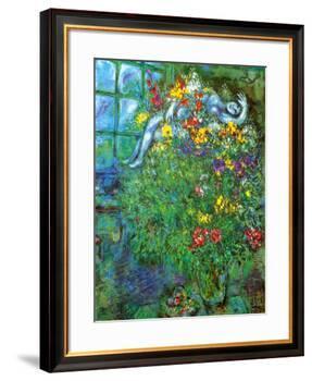 Le Bouquet Ardent-Marc Chagall-Framed Art Print