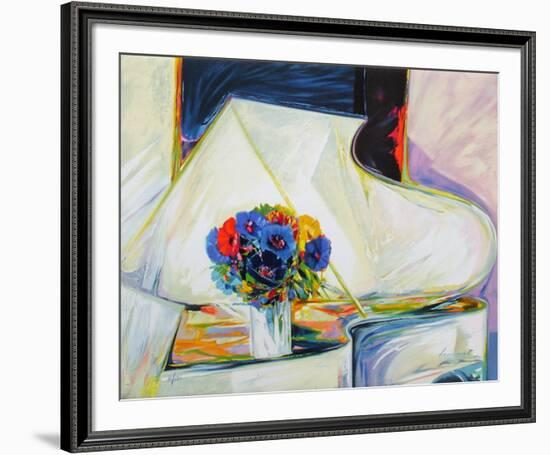 Le Bouquet Au Piano-Claude Hemeret-Framed Collectable Print