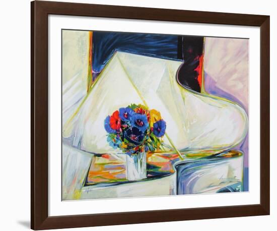 Le Bouquet Au Piano-Claude Hemeret-Framed Collectable Print