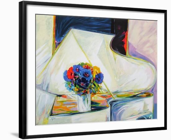 Le Bouquet Au Piano-Claude Hemeret-Framed Collectable Print