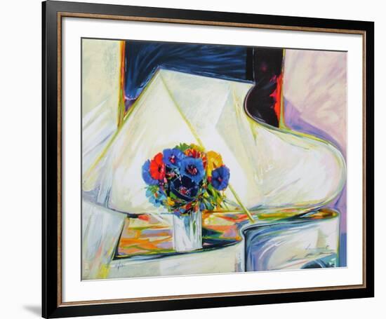 Le Bouquet Au Piano-Claude Hemeret-Framed Collectable Print