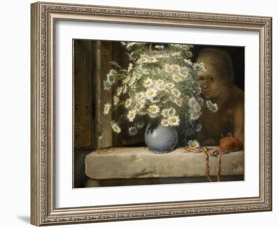 Le bouquet de marguerites-Jean-François Millet-Framed Giclee Print