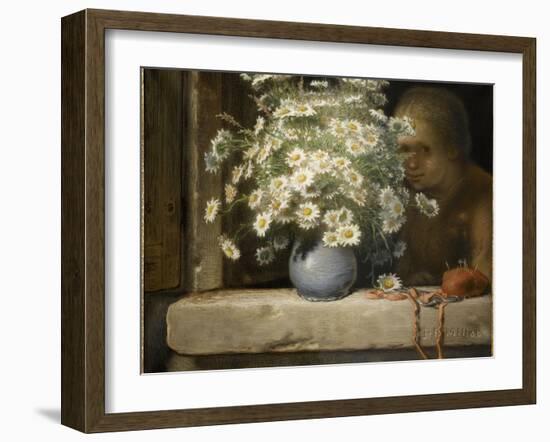 Le bouquet de marguerites-Jean-François Millet-Framed Giclee Print
