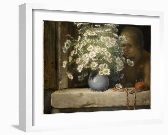 Le bouquet de marguerites-Jean-François Millet-Framed Giclee Print