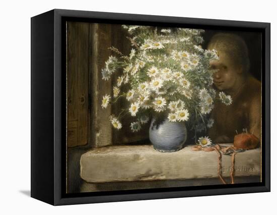 Le bouquet de marguerites-Jean-François Millet-Framed Premier Image Canvas