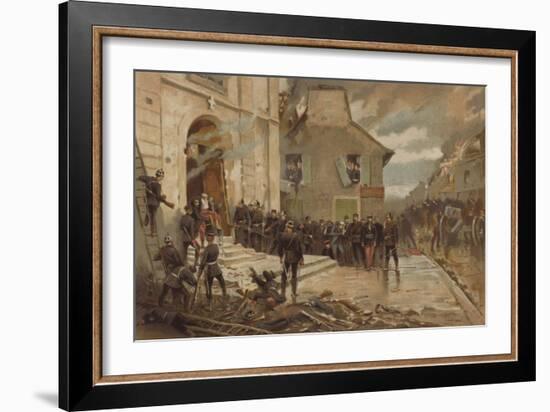 Le Bourget, 30 October 1870-Alphonse Marie de Neuville-Framed Giclee Print