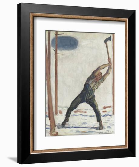 Le bûcheron (der Holzfäller)-Ferdinand Hodler-Framed Giclee Print