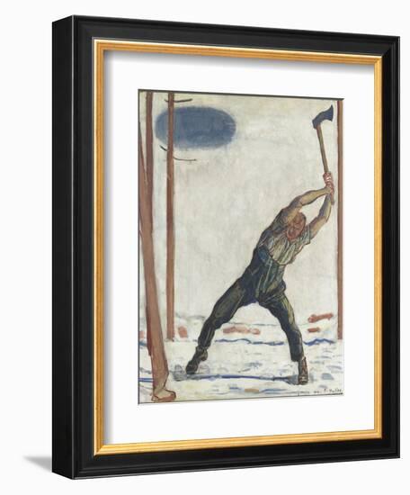 Le bûcheron (der Holzfäller)-Ferdinand Hodler-Framed Giclee Print