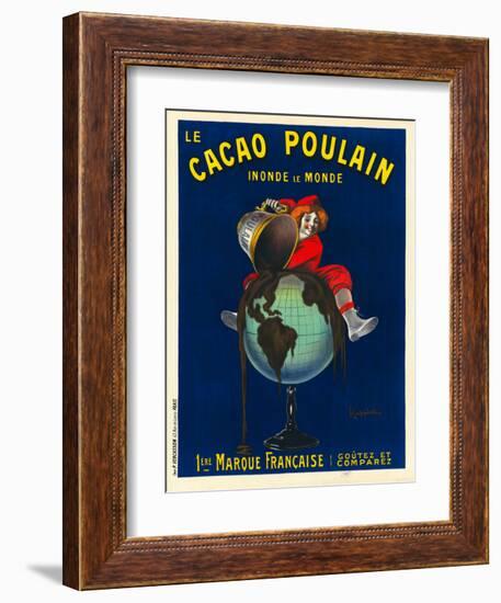 Le cacao Poulain inonde le monde, 1911-Leonetto Cappiello-Framed Art Print