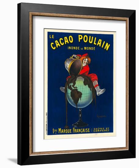 Le cacao Poulain inonde le monde, 1911-Leonetto Cappiello-Framed Art Print