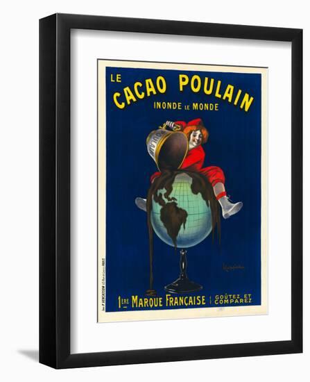 Le cacao Poulain inonde le monde, 1911-Leonetto Cappiello-Framed Art Print