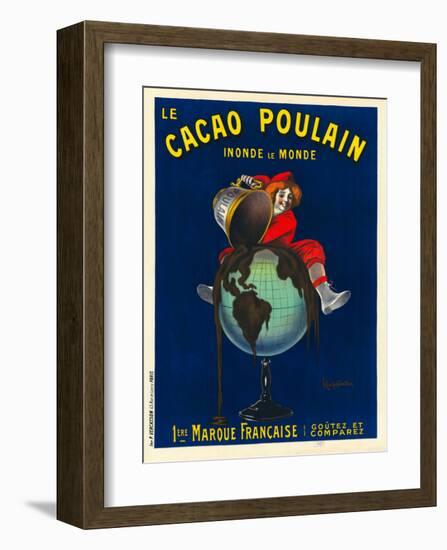 Le cacao Poulain inonde le monde, 1911-Leonetto Cappiello-Framed Art Print