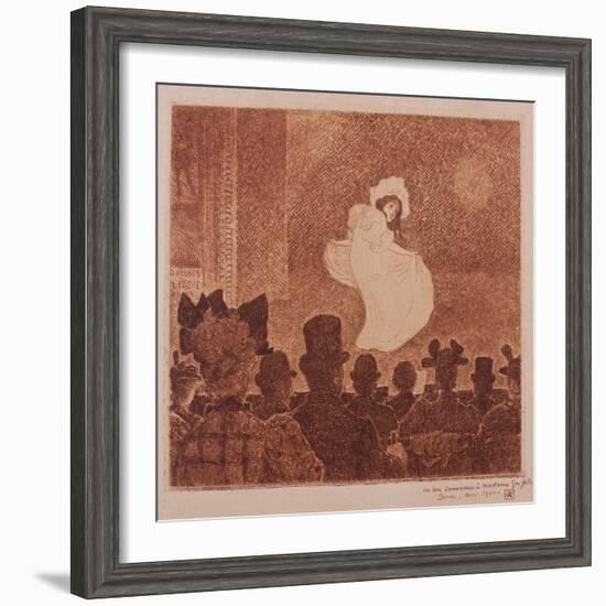 Le Café Concert’, 1896-Theo van Rysselberghe-Framed Giclee Print