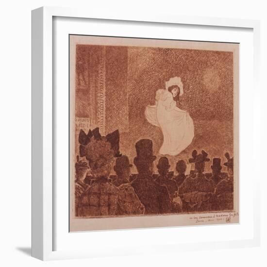 Le Café Concert’, 1896-Theo van Rysselberghe-Framed Giclee Print