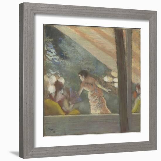 Le Café-Concert aux Ambassadeurs-Edgar Degas-Framed Giclee Print