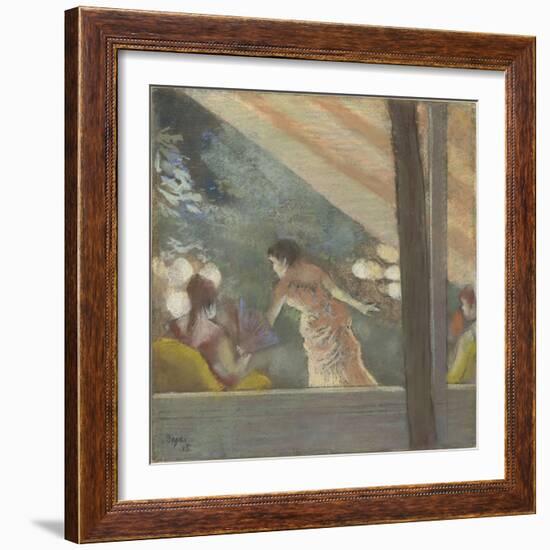 Le Café-Concert aux Ambassadeurs-Edgar Degas-Framed Giclee Print