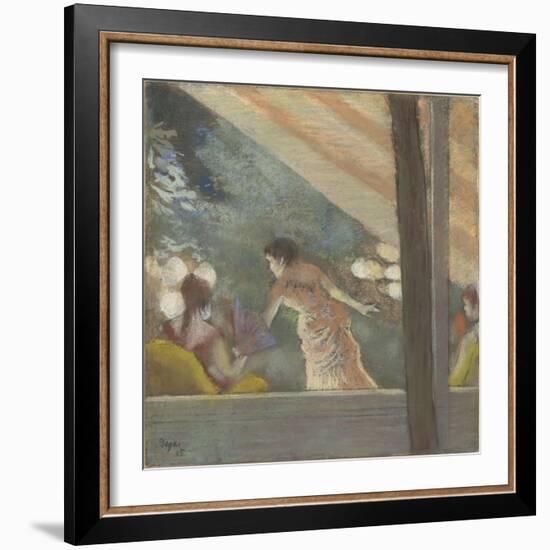 Le Café-Concert aux Ambassadeurs-Edgar Degas-Framed Giclee Print