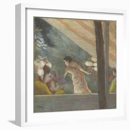 Le Café-Concert aux Ambassadeurs-Edgar Degas-Framed Giclee Print