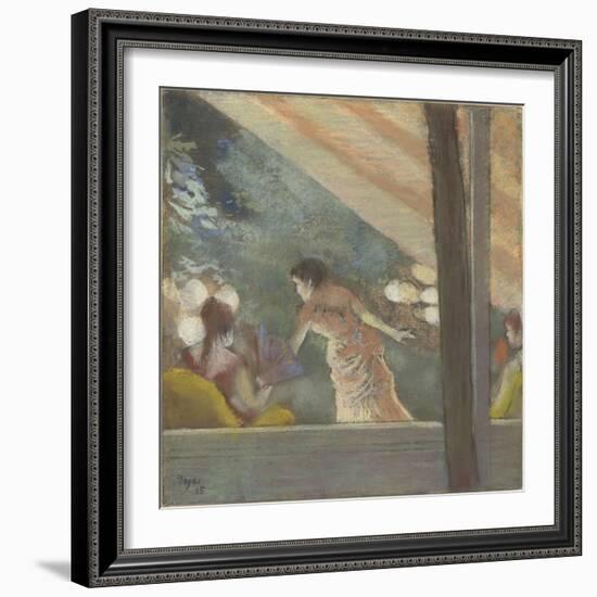 Le Café-Concert aux Ambassadeurs-Edgar Degas-Framed Giclee Print