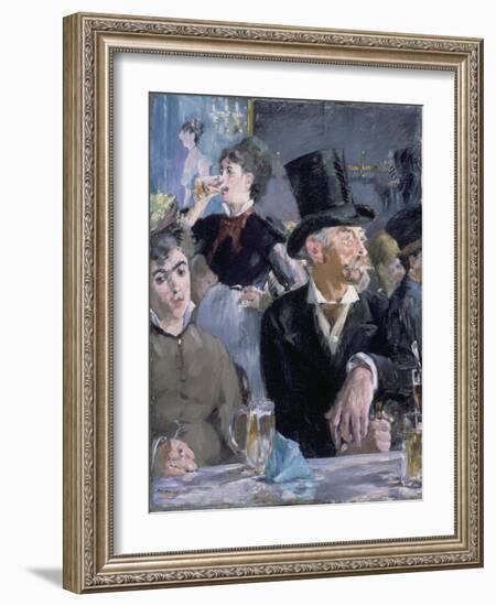 Le Café - Le Concert, 1878-Edouard Manet-Framed Giclee Print