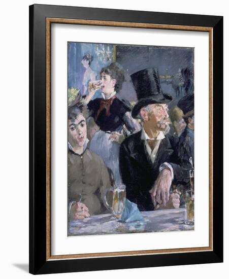 Le Café - Le Concert, 1878-Edouard Manet-Framed Giclee Print