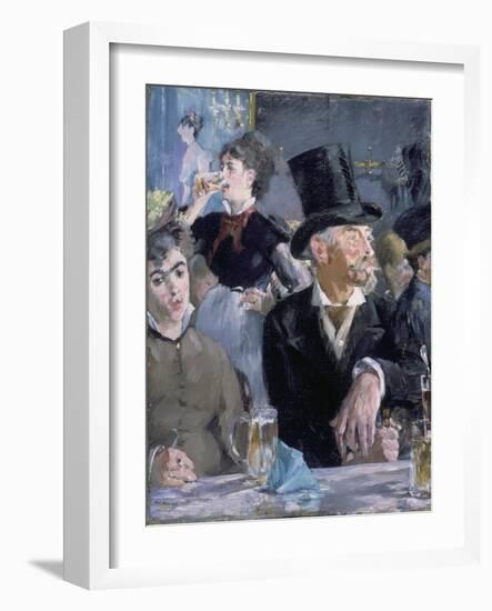 Le Café - Le Concert, 1878-Edouard Manet-Framed Giclee Print