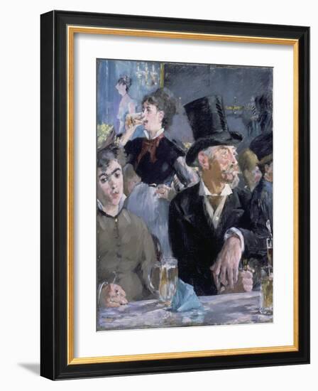 Le Café - Le Concert, 1878-Edouard Manet-Framed Giclee Print